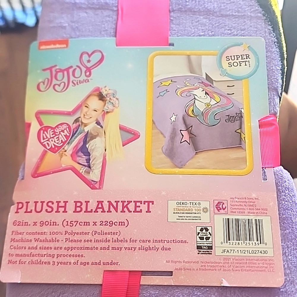 JoJo Siwa Plush Blanket